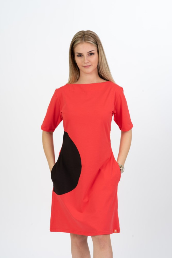 Bubble Dress-Red