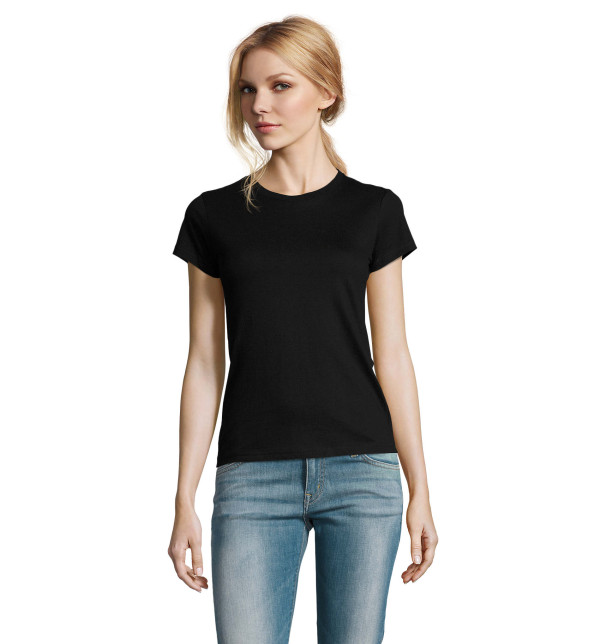 SOLS IMPERIAL ZENSKA MAJICA T-SHIRT, Deep black