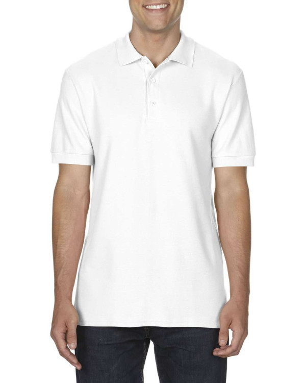 GILDAN PREMIUM POLO MUŠKA MAJICA, White