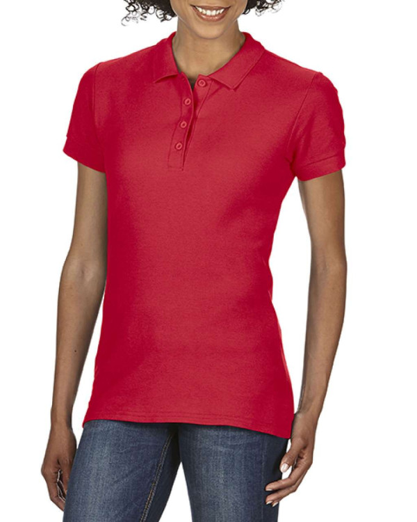 GILDAN SOFTSTYLE ŽENSKA POLO MAJICA, Red